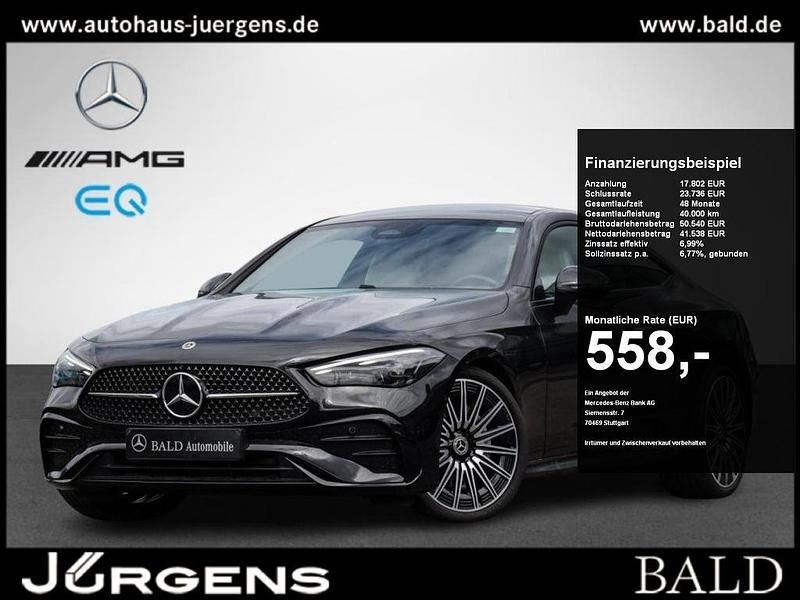 Obsidianschwarz metallic Gebraucht 2024 Mercedes CLE300 AMG Coupé | 58.480 € (Guter Preis) - Bild 1/4