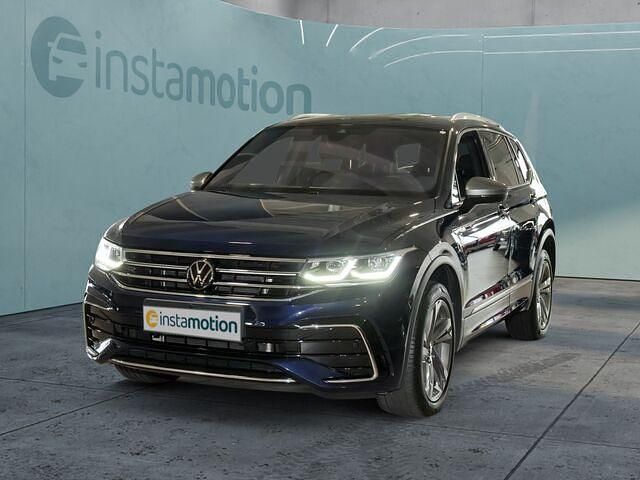 Blau Gebraucht 2022 VW Tiguan Allspace R-line SUV | 46.690 € - Bild 1/2