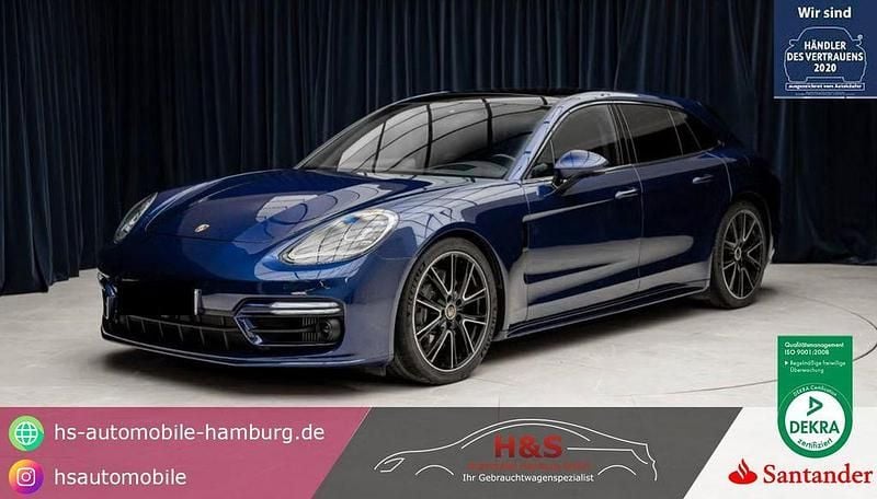 Blau Gebraucht 2023 Porsche Panamera S E-Hybrid Platinum Edition Limousine | 79.900 € (Fairer Preis) - Bild 1/4