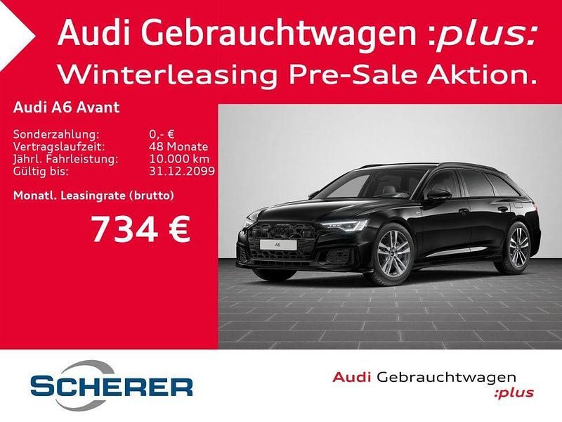 Mythosschwarz metallic Gebraucht 2025 Audi A6 S-Line Kombi | 53.880 € (Fairer Preis) - Bild 1/2