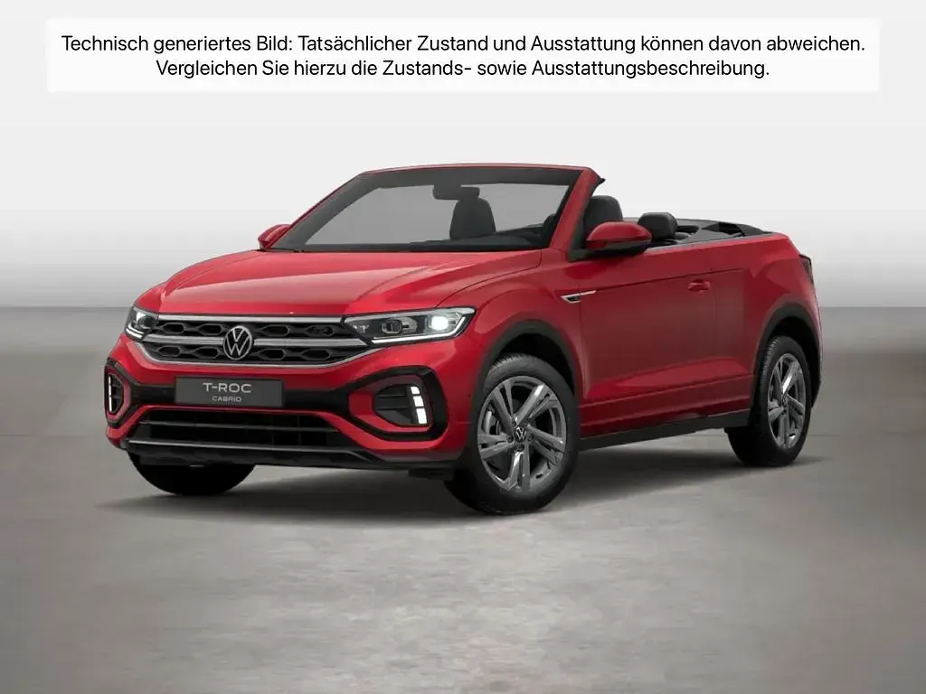 Gebraucht VW T-Roc Cabriolet R-line 150 PS (110 kW) 2025 Kings red Cabrio
