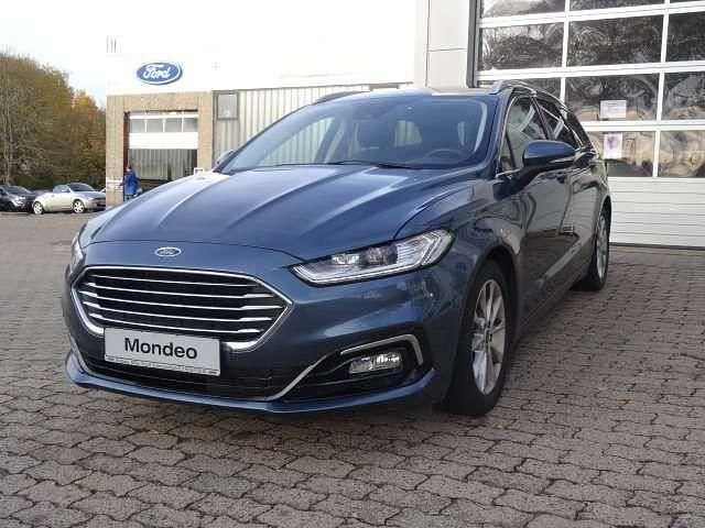 Chromablau metallic Gebraucht 2021 Ford Mondeo Titanium Kombi | 17.900 € (Fairer Preis) - Bild 1/4