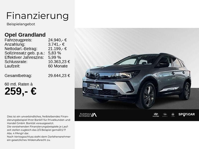 Gebraucht Opel Grandland X 131 PS (96 kW) 2024 Grau SUV