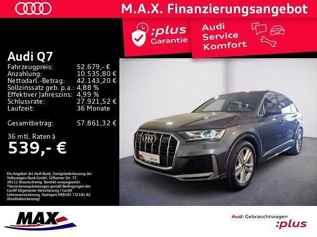 Daytonagrau perleffekt Gebraucht 2022 Audi Q7 S-Line SUV | 52.679 € (Guter Preis) - Bild 1/3