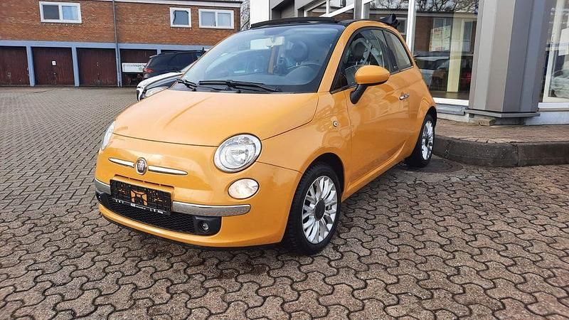 Gelb Gebraucht 2014 Fiat 500C Lounge Cabrio | 7.590 € (Fairer Preis) - Bild 1/4
