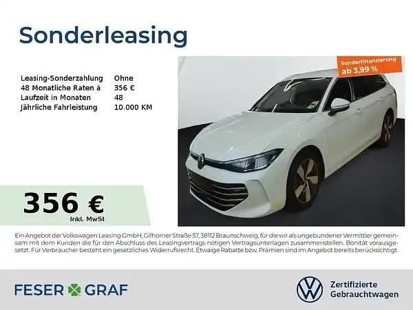 Oryxweiß perlmutteffekt Gebraucht 2025 VW Passat Elegance Kombi | 34.880 € - Bild 1/2