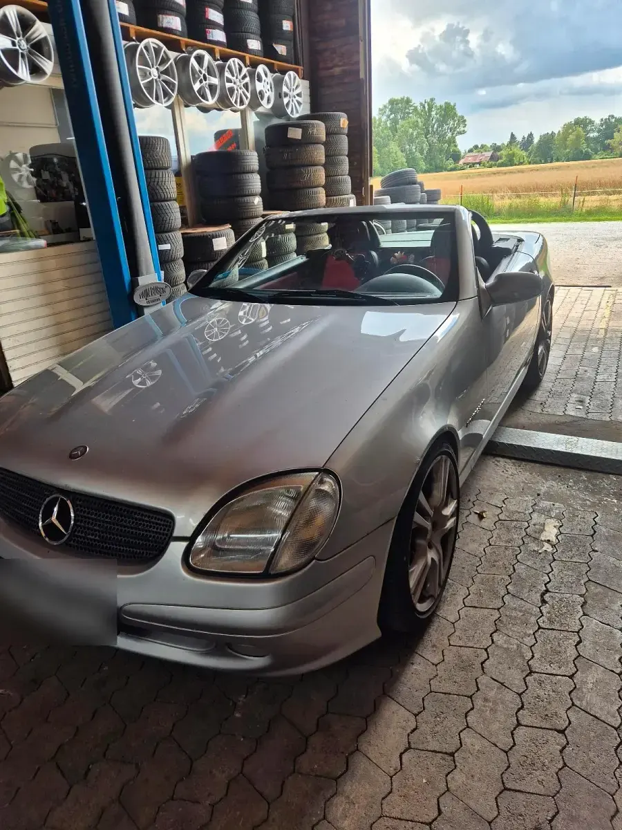 Gebraucht Mercedes SLK200 2001 Silber Cabrio