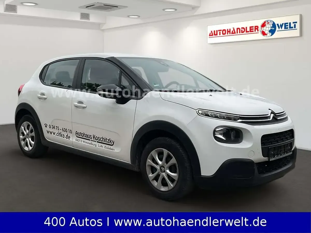 Gebraucht Citroën C3 PureTech 83 PS (61 kW) 2019 Weiss Kleinwagen