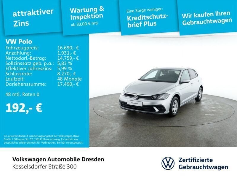 Reflexsilber metallic Neu 2024 VW Polo Limousine | 16.690 € (Superpreis) - Bild 1/3
