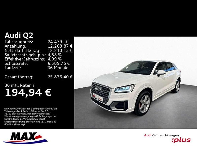 Ibisweiß (metallic) Gebraucht 2020 Audi Q2 Sport SUV | 24.479 € (Fairer Preis) - Bild 1/3