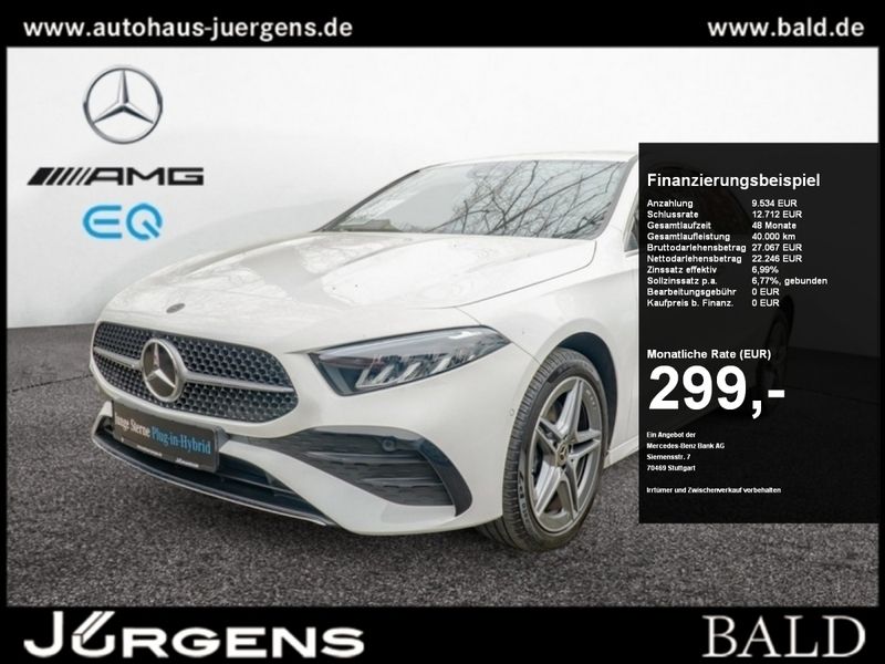 Weiss unilack polarweiss Gebraucht 2023 Mercedes A250 AMG Limousine | 31.880 € (Fairer Preis) - Bild 1/4