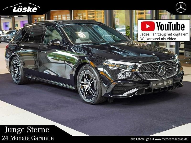 Obsidianschwarz Gebraucht 2024 Mercedes E450 AMG line Kombi | 82.900 € (Fairer Preis) - Bild 1/4