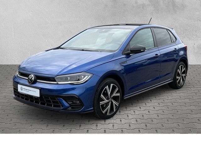 Reef blue metallic (metallic) Gebraucht 2024 VW Polo R-line Limousine | 24.479 € (Fairer Preis) - Bild 1/4