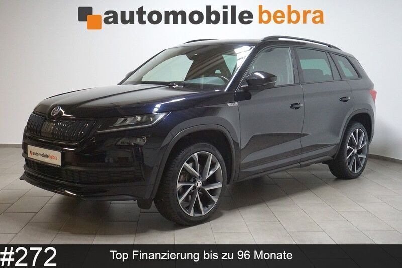 Crystal schwarz Gebraucht 2021 Skoda Kodiaq SportLine SUV | 37.490 € (Fairer Preis) - Bild 1/4