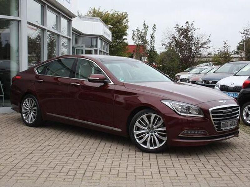 Rot Gebraucht 2015 Hyundai Genesis Limousine | 19.950 € (Fairer Preis) - Bild 1/4