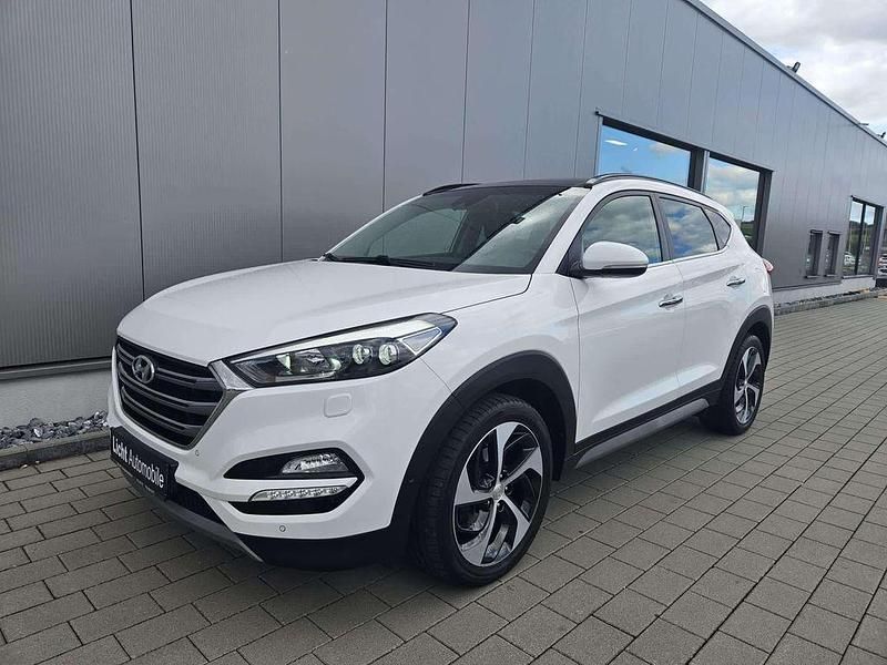 Weiß Gebraucht 2017 Hyundai Tucson Premium SUV | 16.990 € (Fairer Preis) - Bild 1/4
