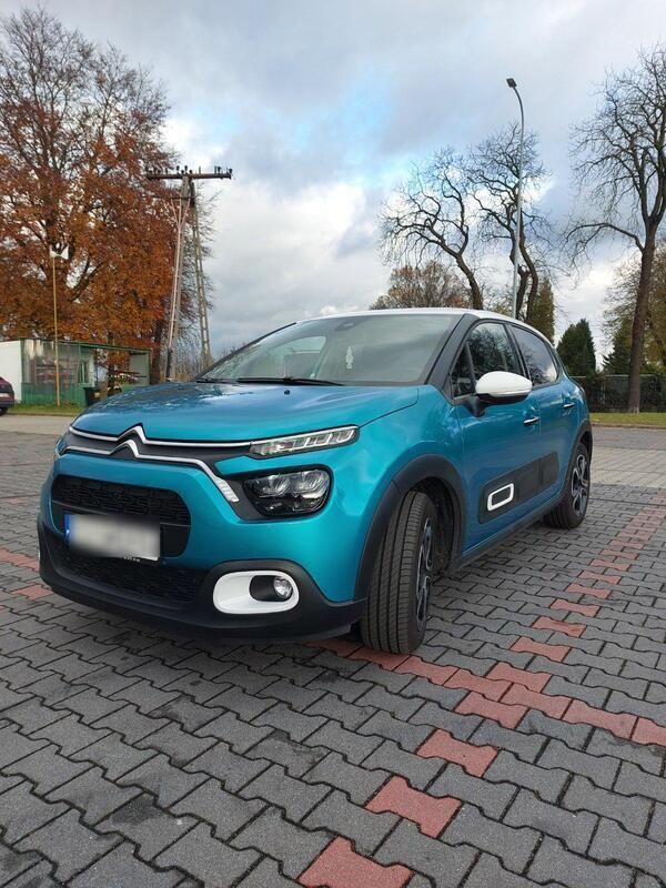 Blau Gebraucht 2022 Citroën C3 PureTech Kleinwagen | 11.850 € (Guter Preis) - Bild 1/4
