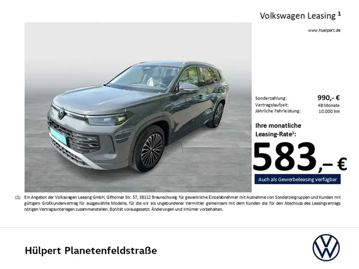 Brugt VW Tayron Elegance 272 HK (200 kW) 2025 Grå SUV