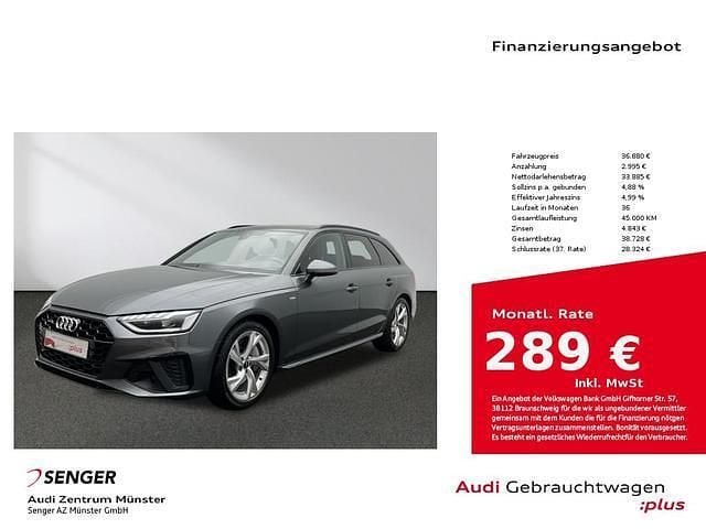 Daytonagrau perleffekt Gebraucht 2023 Audi A4 S-Line Kombi | 37.880 € (Guter Preis) - Bild 1/4