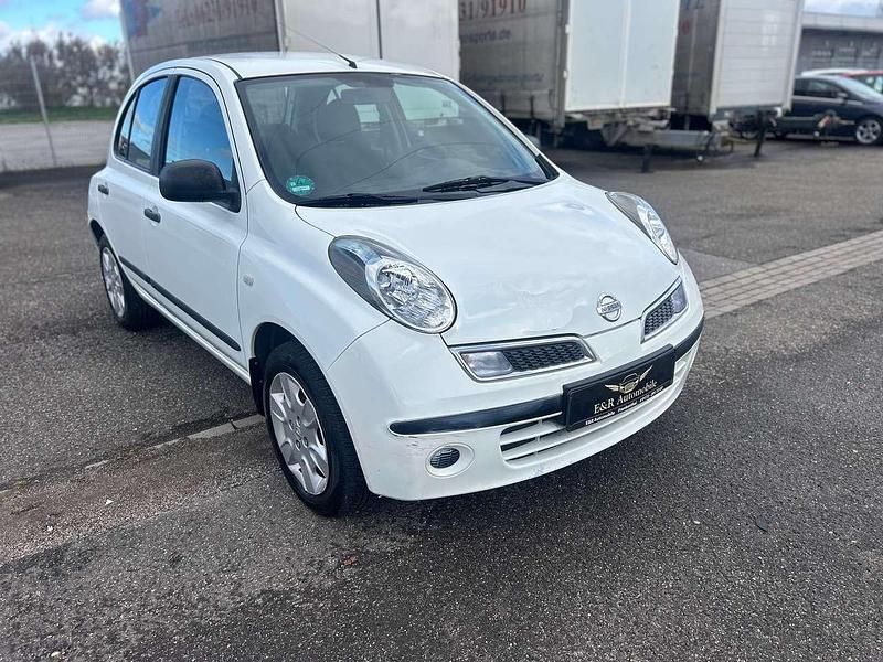 White (s) Gebraucht 2008 Nissan Micra Visia Kleinwagen | 1.999 € - Bild 1/4