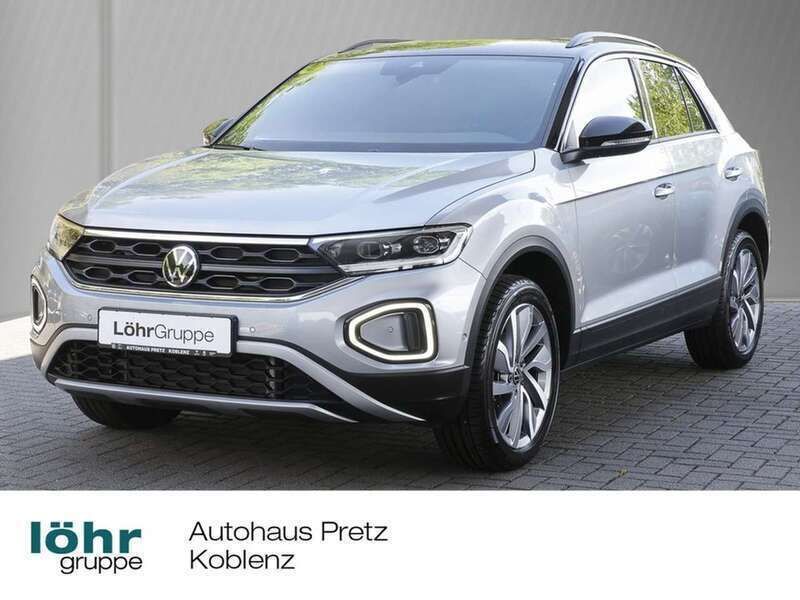 Pyritsilber metallic / schwarz Gebraucht 2024 VW T-Roc Goal SUV | 29.480 € (Fairer Preis) - Bild 1/4