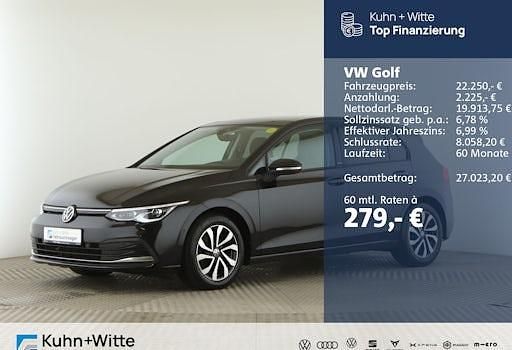 Gebraucht VW Golf VIII Active 150 PS (110 kW) 2022 Deep black perleffekt Limousine