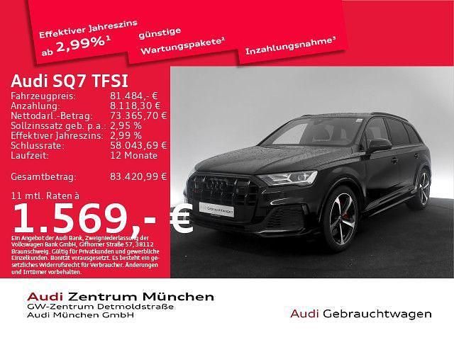 Gebraucht Audi SQ7 Ambiente 507 PS (372 kW) 2022 Mythosschwarz metallic SUV