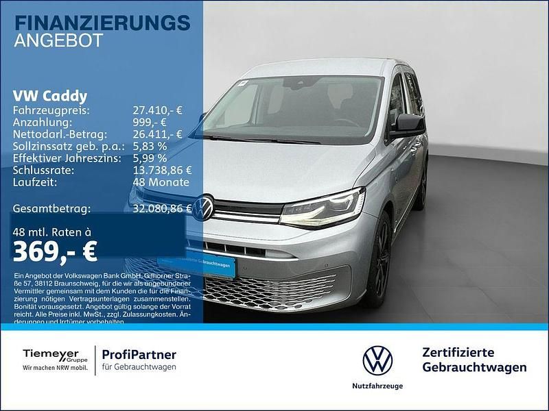 Gebraucht VW Caddy Style 122 PS (89 kW) 2023 Silber Van / Kleinbus
