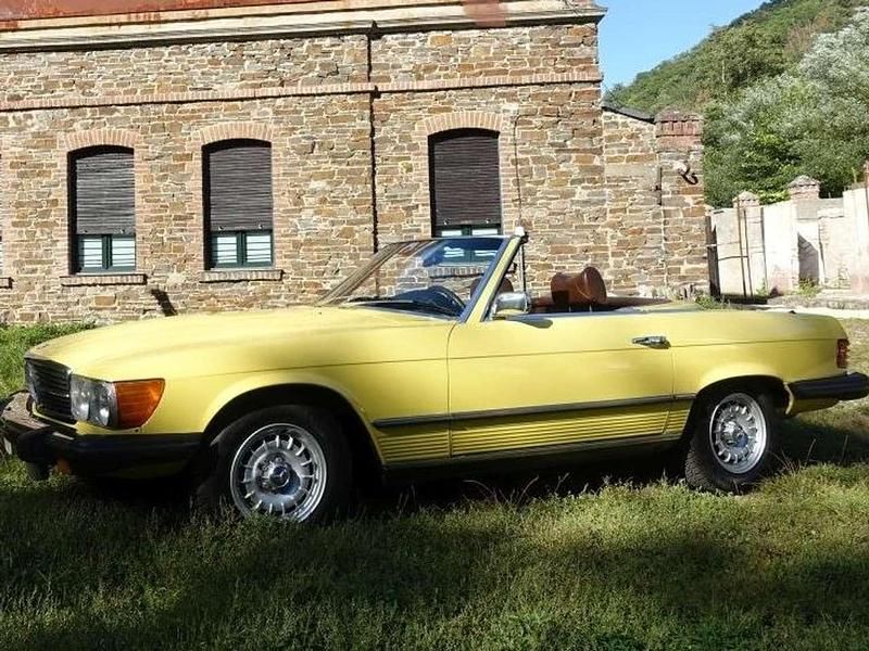 Gelb Gebraucht 1975 Mercedes SL450 Cabrio | 28.400 € - Bild 1/4