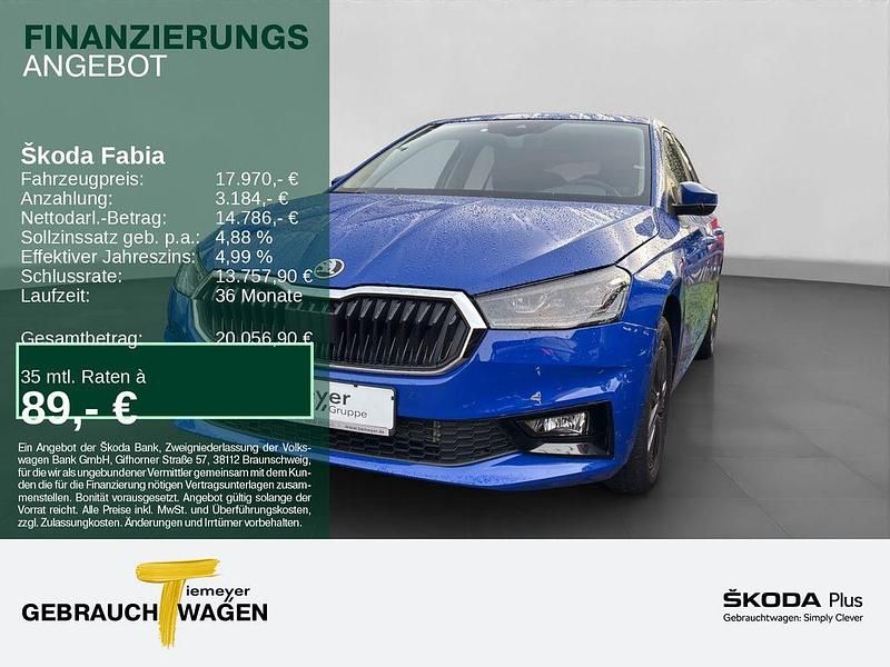Blau Gebraucht 2025 Skoda Fabia Tour Limousine | 17.970 € (Guter Preis) - Bild 1/4