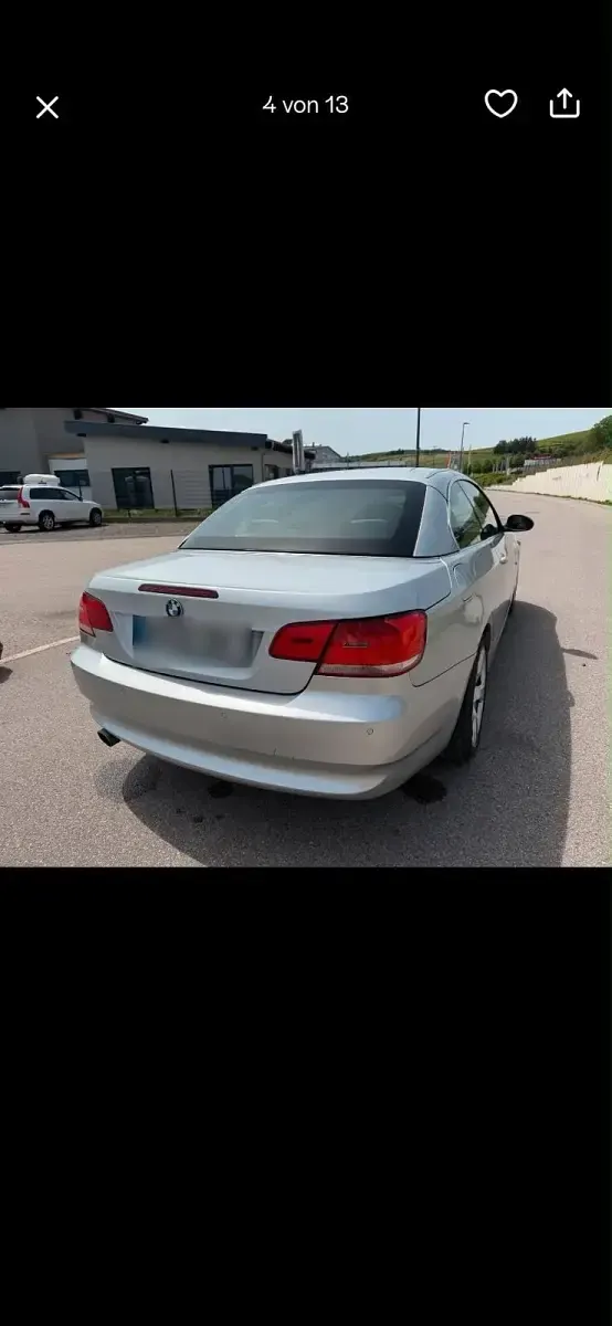 Gebraucht BMW 320 Cabriolet 170 PS (125 kW) 2008 Silber Cabrio