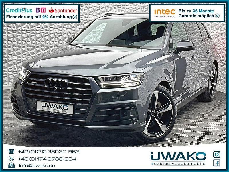 Grau Gebraucht 2019 Audi Q7 S-Line SUV | 52.499 € (Teuer) - Bild 1/4