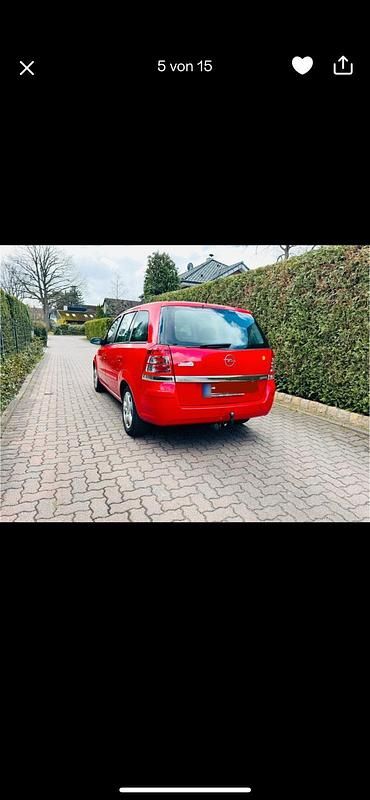 Gebraucht Opel Zafira 125 PS (91 kW) 2008 Rot Van / Kleinbus