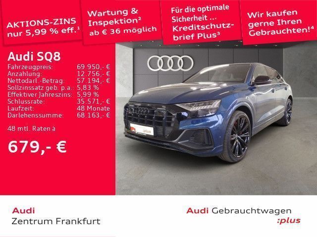 Galaxisblau metallic Gebraucht 2021 Audi SQ8 Ambiente SUV | 72.550 € (Guter Preis) - Bild 1/2