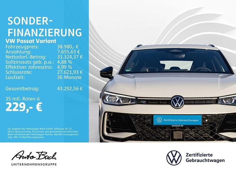 Gebraucht VW Passat R-line 150 PS (110 kW) 2024 Oryxweiß perlmutteffekt Kombi