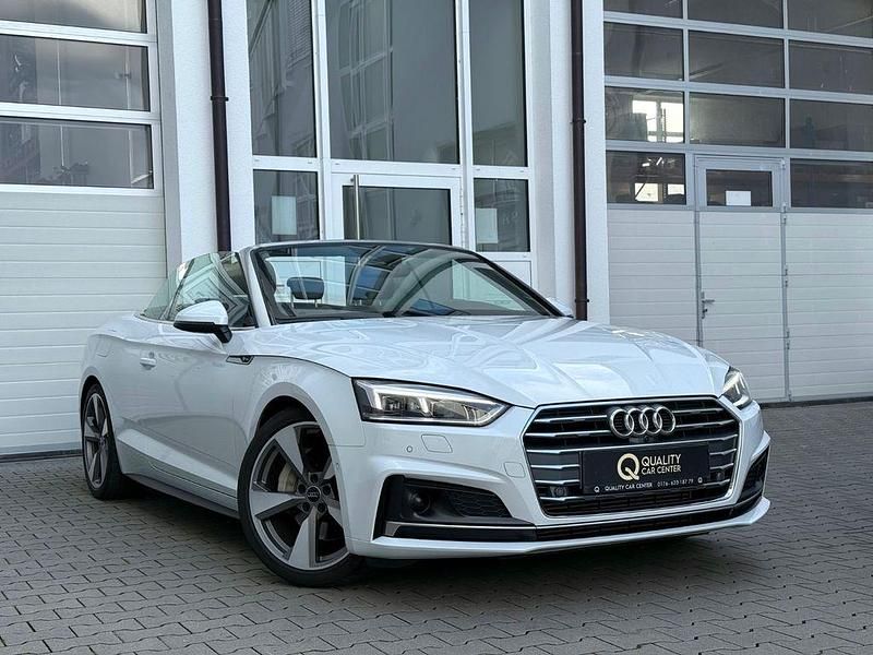 Weiß Gebraucht 2018 Audi A5 Cabriolet S-Line Cabrio | 31.490 € (Teuer) - Bild 1/4