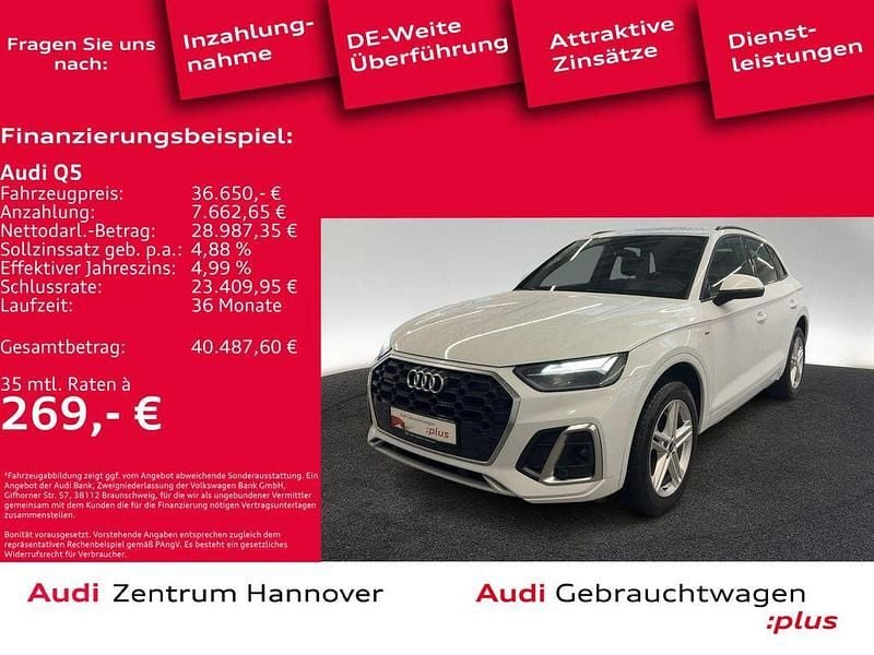 Gebraucht Audi Q5 Ambiente 204 PS (150 kW) 2022 Gletscherweiß metallic SUV