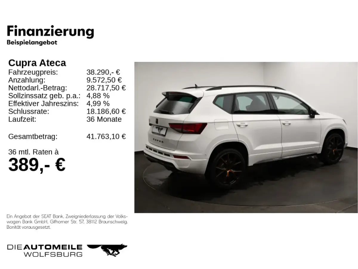 Nowe Cupra Ateca 150 KM (110 kW) 2026 Biały SUV