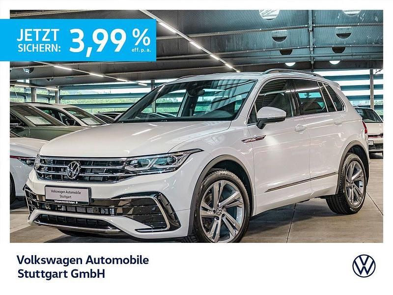Pure white Gebraucht 2022 VW Tiguan R-line SUV | 30.330 € (Guter Preis) - Bild 1/4