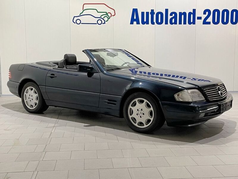 Smaragdschwarz Gebraucht 1996 Mercedes SL320 Cabrio | 29.900 € (Teuer) - Bild 1/4