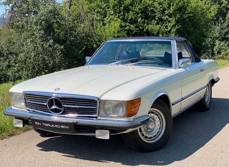 Weiß Gebraucht 1974 Mercedes SL350 Cabrio | 21.963 € - Bild 1/4