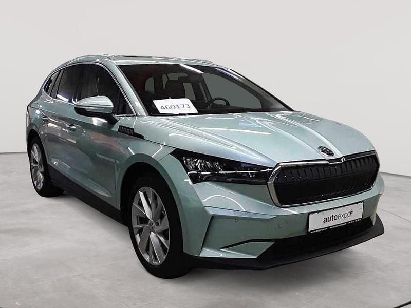 Arcticsilber metallic Gebraucht 2021 Skoda Enyaq iV SUV | 29.990 € (Superpreis) - Bild 1/4