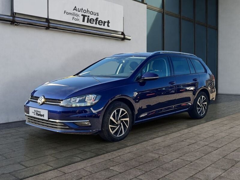 Atlantic blue metallic (metallic) Gebraucht 2018 VW Golf VII Join Kombi | 12.990 € (Fairer Preis) - Bild 1/3