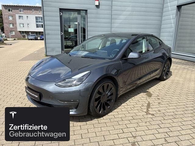Silber Gebraucht 2021 Tesla Model 3 Performance Limousine | 32.200 € (Fairer Preis) - Bild 1/4