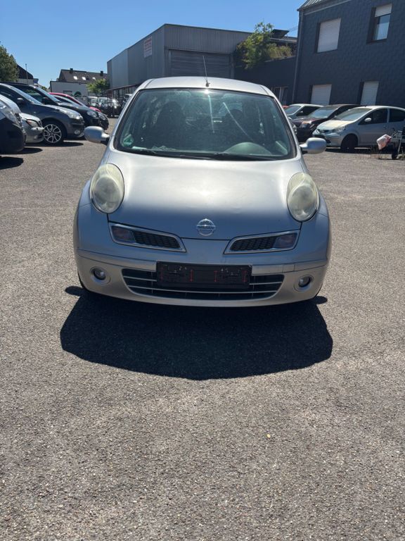 Silber Gebraucht 2008 Nissan Micra Acenta Kleinwagen | 999 € (Superpreis) - Bild 1/4