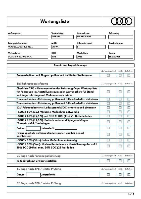 Neu Audi SQ5 Ambiente 367 PS (269 kW) 2025 Mythosschwarz SUV