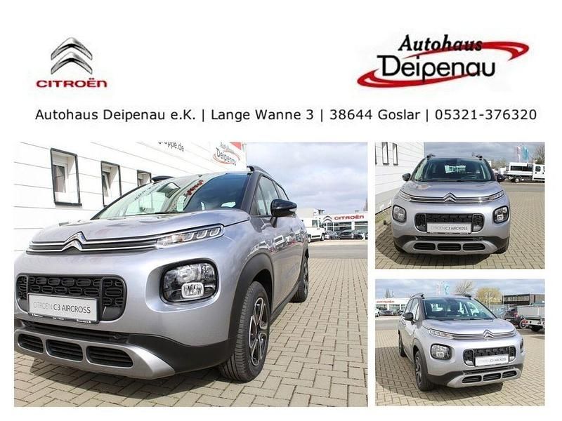 Stahlgrau Gebraucht 2021 Citroën C3 Aircross Feel SUV | 13.390 € (Fairer Preis) - Bild 1/4