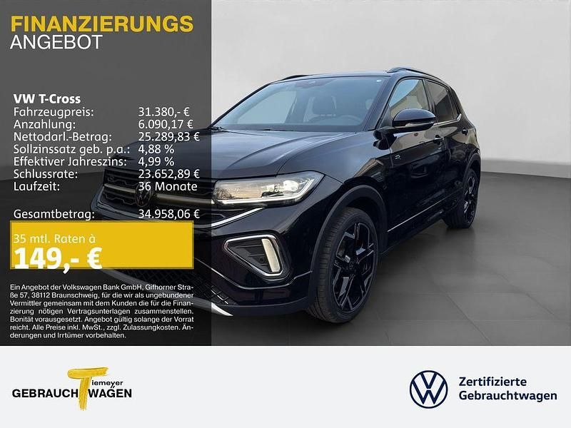 Schwarz Neu 2025 VW T-Cross R-line SUV | 31.340 € (Fairer Preis) - Bild 1/4