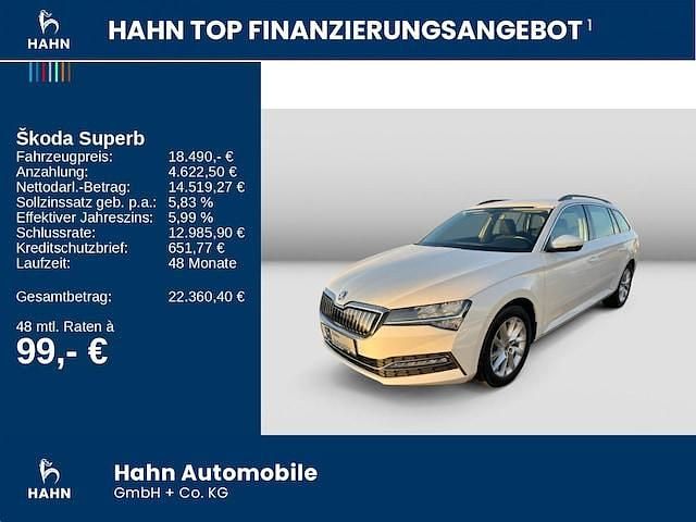Gebraucht Skoda Superb Ambition 218 PS (160 kW) 2020 Weiß Kombi