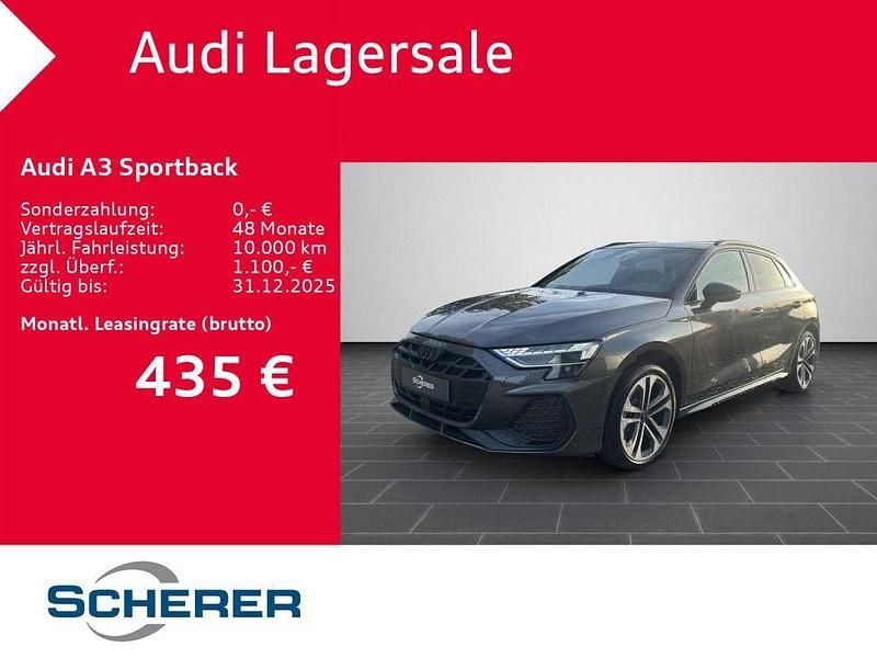 Grau Neu 2025 Audi A3 Sportback S-Line Limousine | 36.300 € (Superpreis) - Bild 1/4